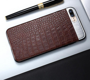 Crocodile Leather Phone Protection