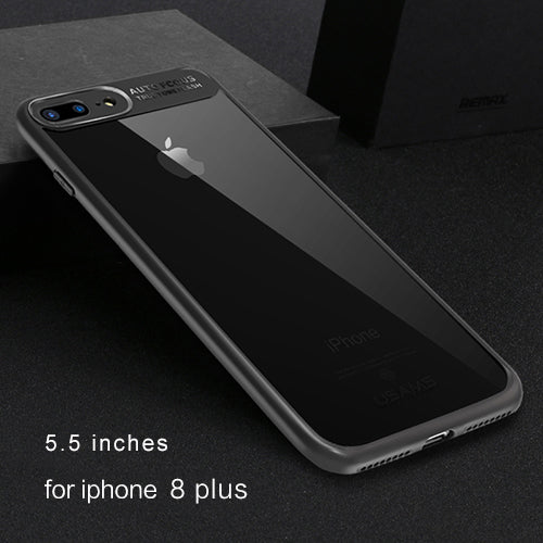 For iPhone Transparent Protective Case