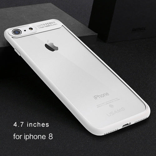 For iPhone Transparent Protective Case