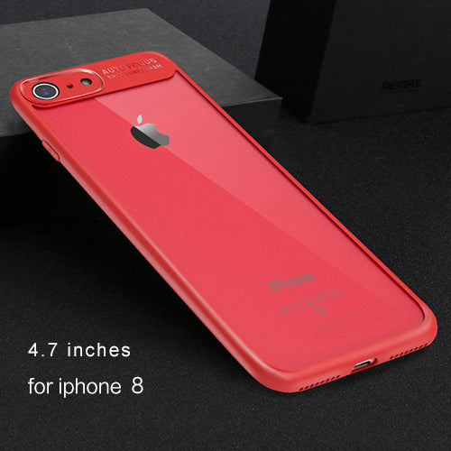 For iPhone Transparent Protective Case