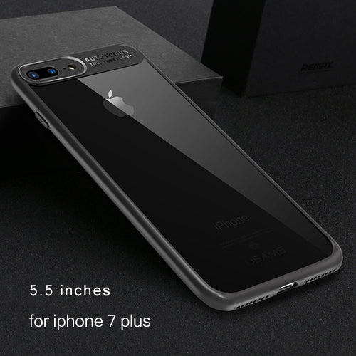 For iPhone Transparent Protective Case