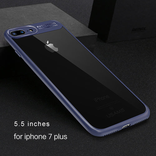For iPhone Transparent Protective Case