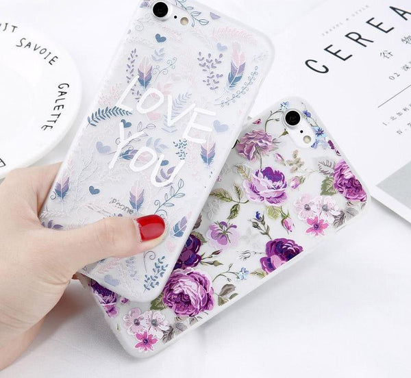 Fashion Floral Soft Phone Case