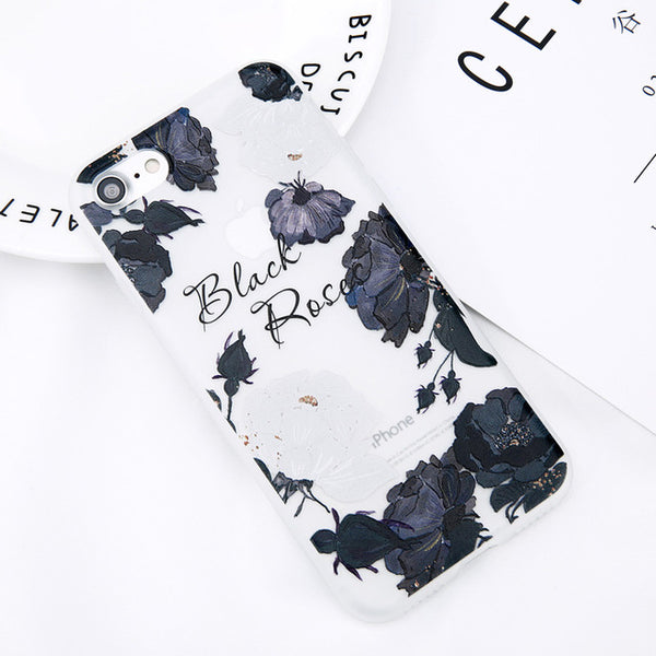 Fashion Floral Soft Phone Case