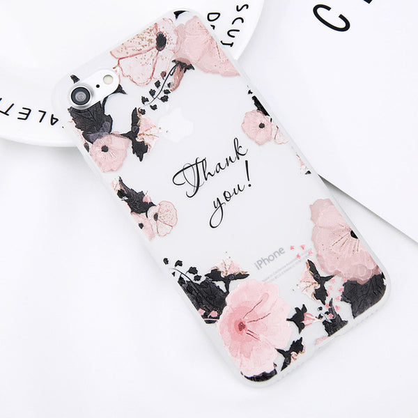 Fashion Floral Soft Phone Case