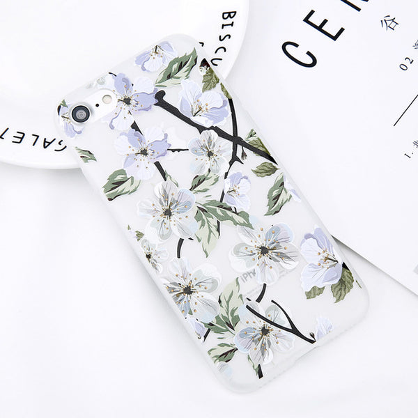 Fashion Floral Soft Phone Case