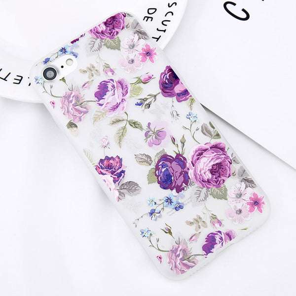 Fashion Floral Soft Phone Case