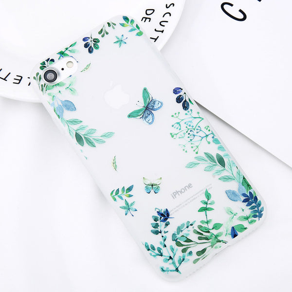 Fashion Floral Soft Phone Case