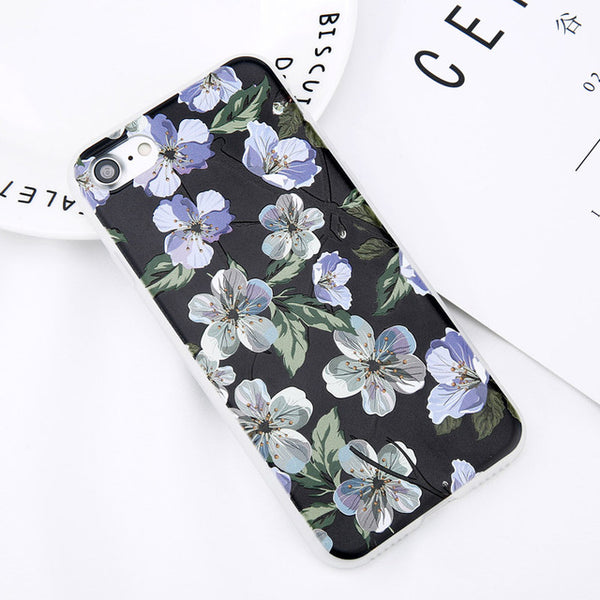 Fashion Floral Soft Phone Case